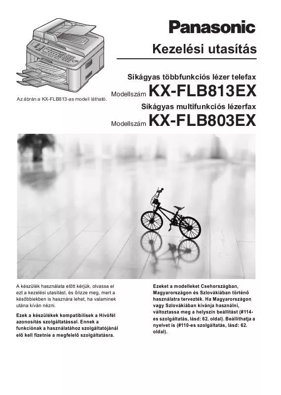 Mode d'emploi PANASONIC KX-FLB813EX