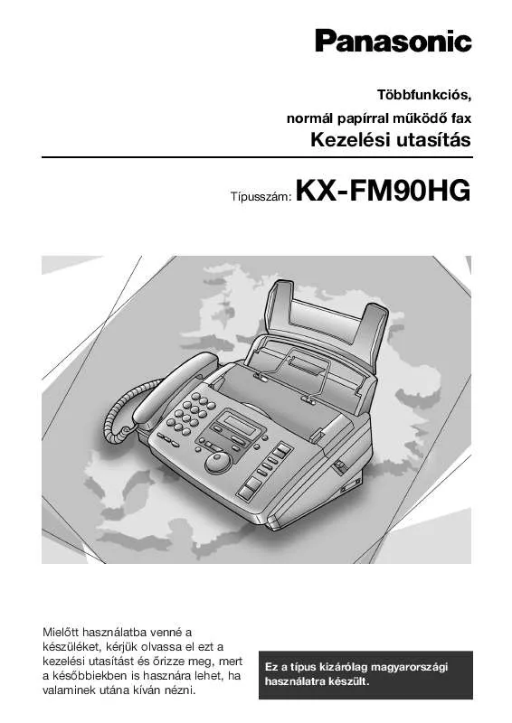 Mode d'emploi PANASONIC KX-FM90HG