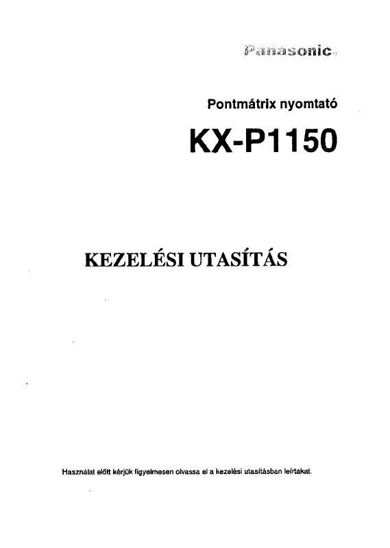 Mode d'emploi PANASONIC KX-P1150