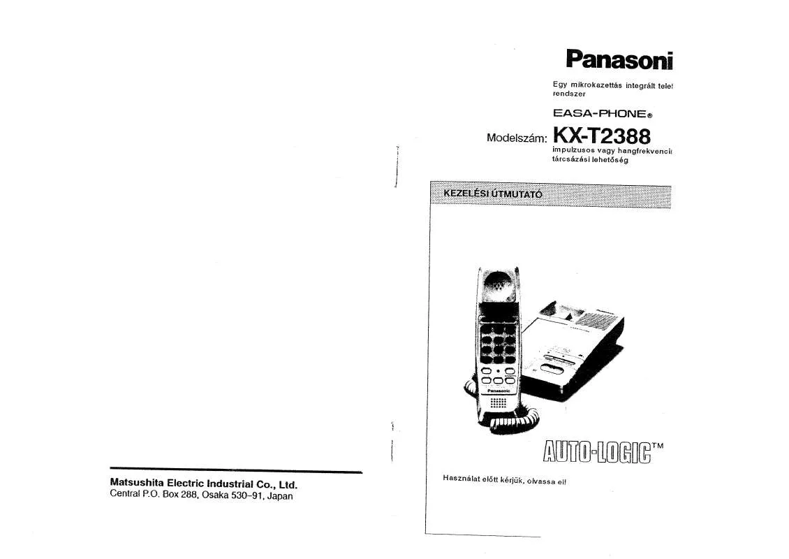 Mode d'emploi PANASONIC KX-T2388