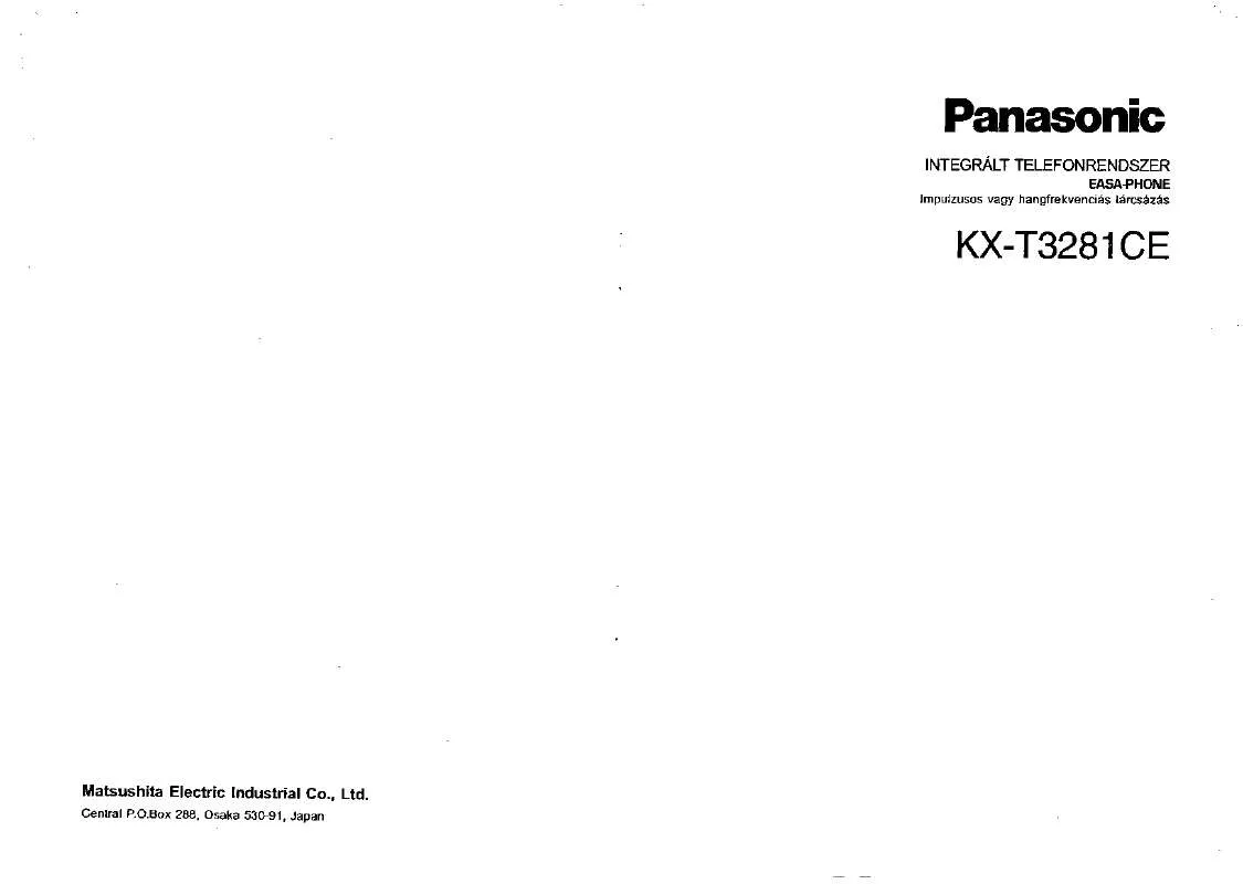 Mode d'emploi PANASONIC KX-T3281