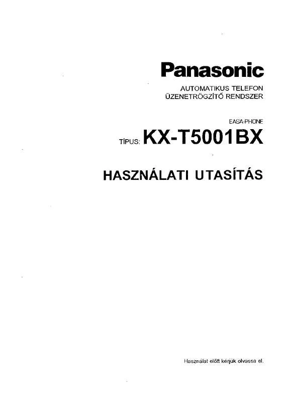 Mode d'emploi PANASONIC KX-T5001