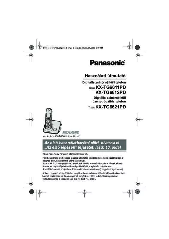Mode d'emploi PANASONIC KX-TG6611PD