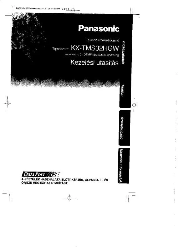 Mode d'emploi PANASONIC KX-TMS32