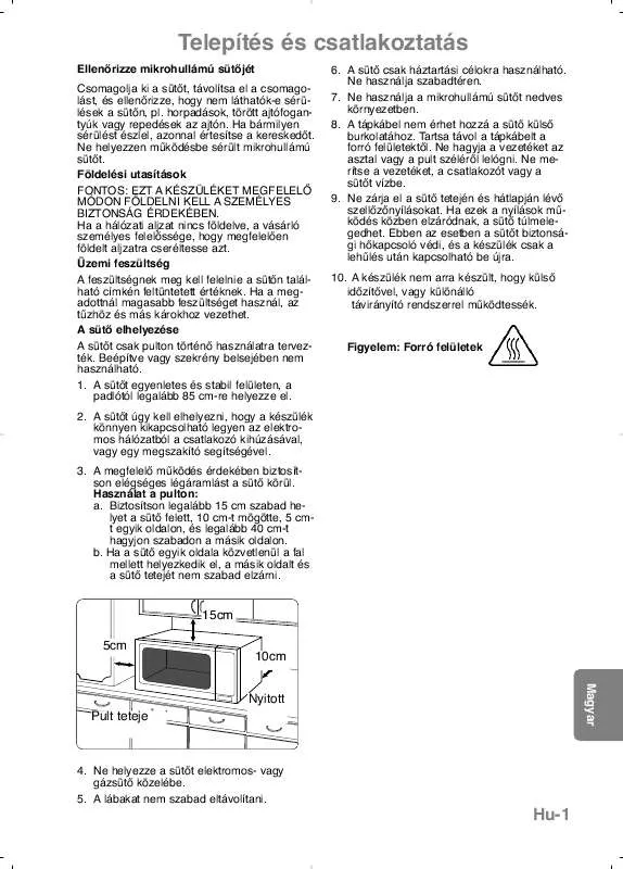 Mode d'emploi PANASONIC NN-CT579S