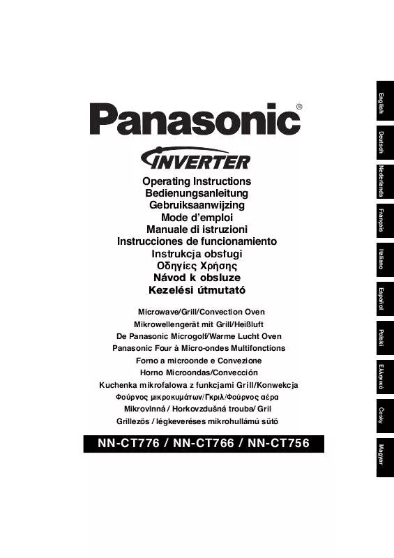 Mode d'emploi PANASONIC NN-CT756