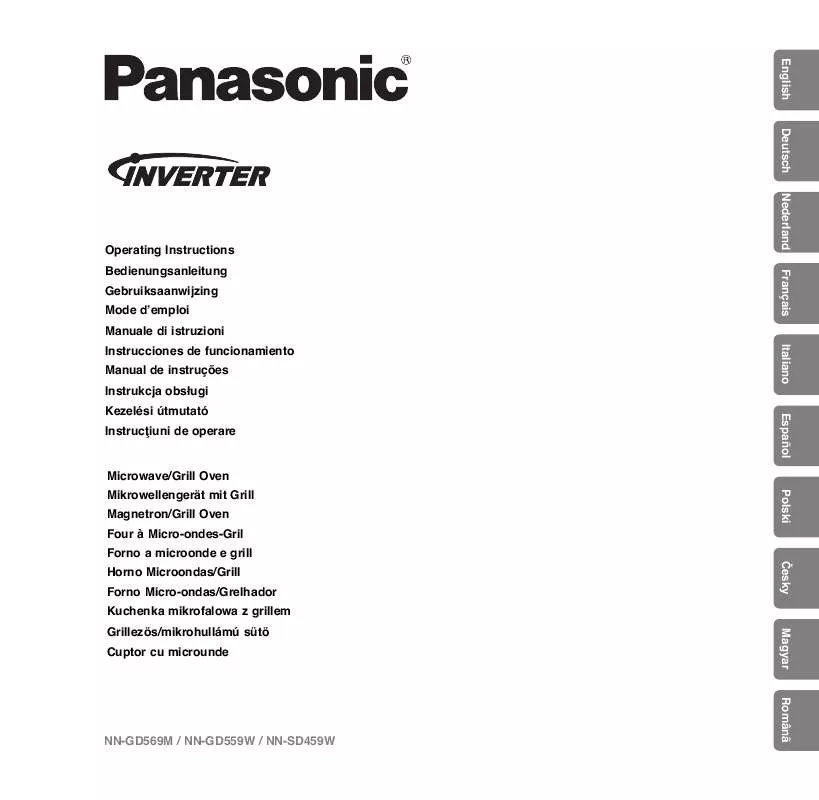 Mode d'emploi PANASONIC NN-GD559W