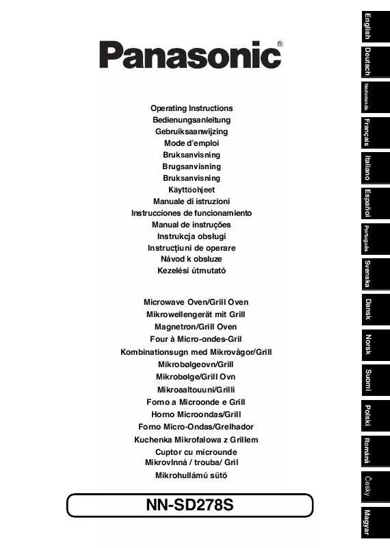 Mode d'emploi PANASONIC NN-SD278S