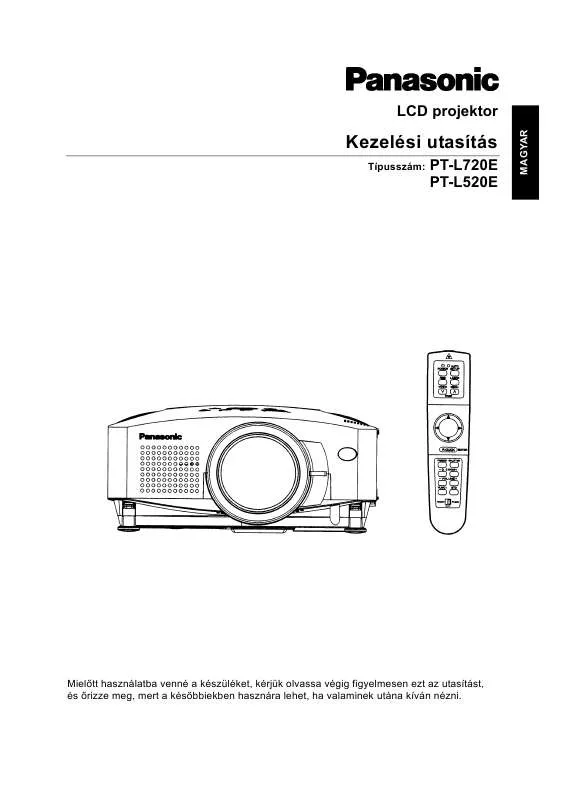 Mode d'emploi PANASONIC PT-L720E