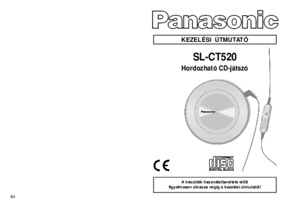 Mode d'emploi PANASONIC SL-CT520