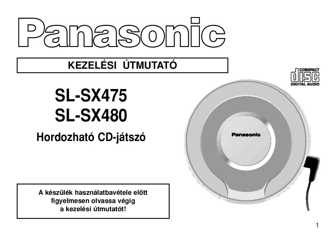 Mode d'emploi PANASONIC SL-SX475