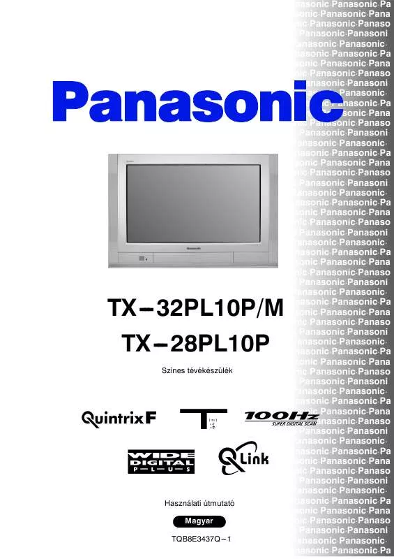 Mode d'emploi PANASONIC TX-28PL10P