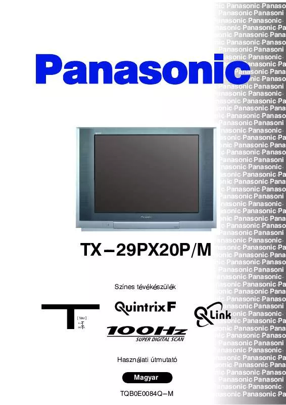 Mode d'emploi PANASONIC TX-29PX20PM