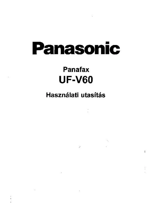 Mode d'emploi PANASONIC UFV60
