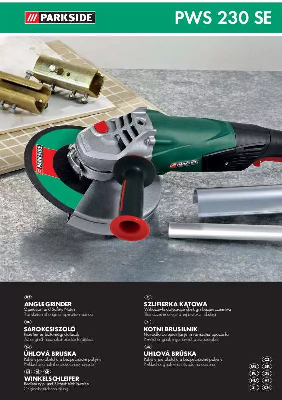 Mode d'emploi PARKSIDE KH 3039 ANGLE GRINDER