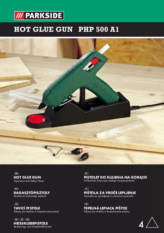 Mode d'emploi PARKSIDE PHP 500 A1 HOT GLUE GUN