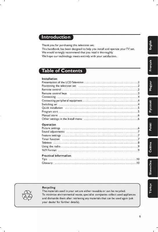 Mode d'emploi PHILIPS 14PF7846