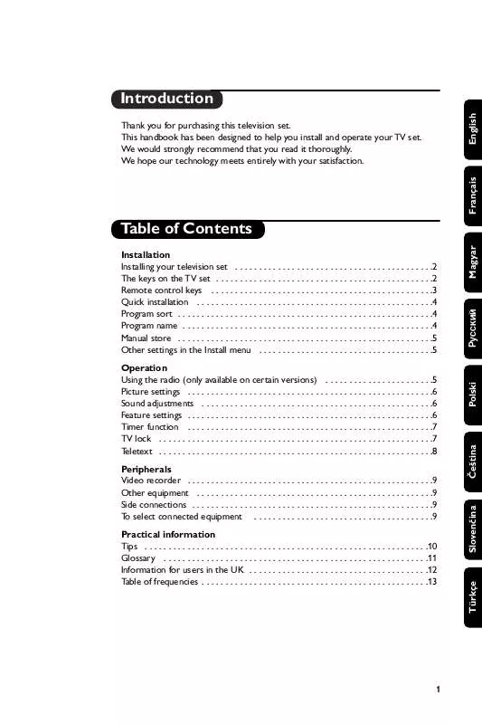 Mode d'emploi PHILIPS 14PT1686/58P