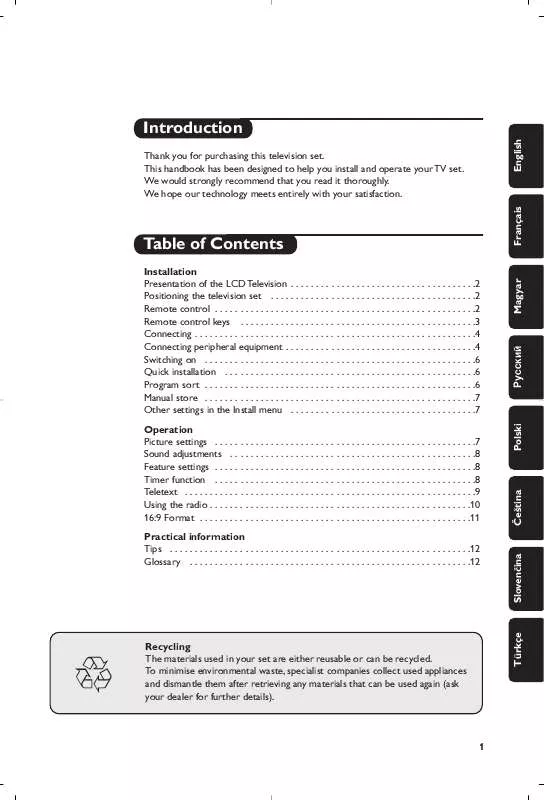 Mode d'emploi PHILIPS 17PF8946