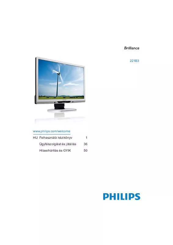 Mode d'emploi PHILIPS 221B3LPCB