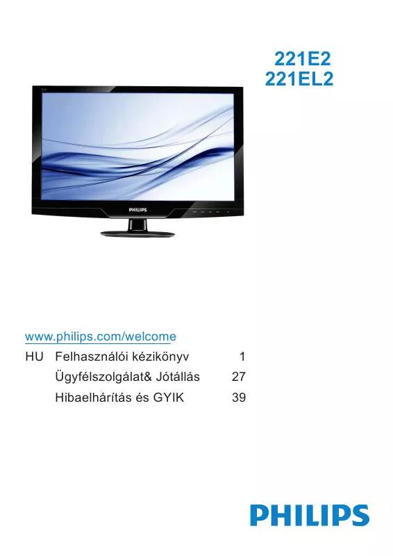 Mode d'emploi PHILIPS 221EL2SB