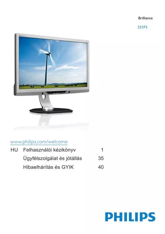 Mode d'emploi PHILIPS 221P3LPYEB