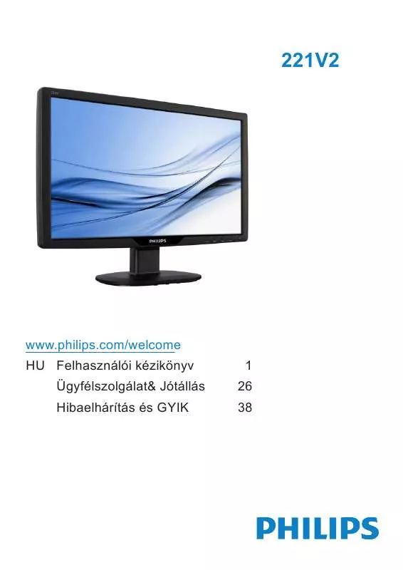 Mode d'emploi PHILIPS 221V2SB