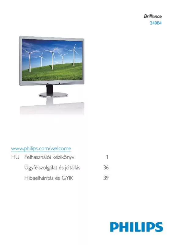 Mode d'emploi PHILIPS 240B4LPYNS