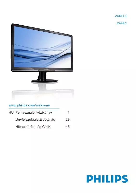 Mode d'emploi PHILIPS 244E2SB