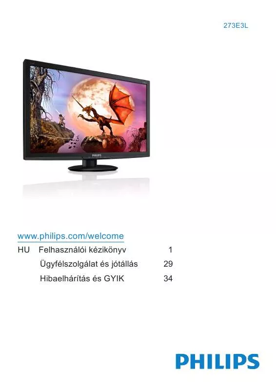 Mode d'emploi PHILIPS 273E3LHSS