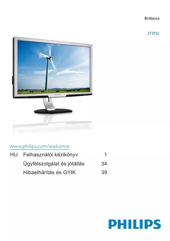 Mode d'emploi PHILIPS 273P3LPHEB