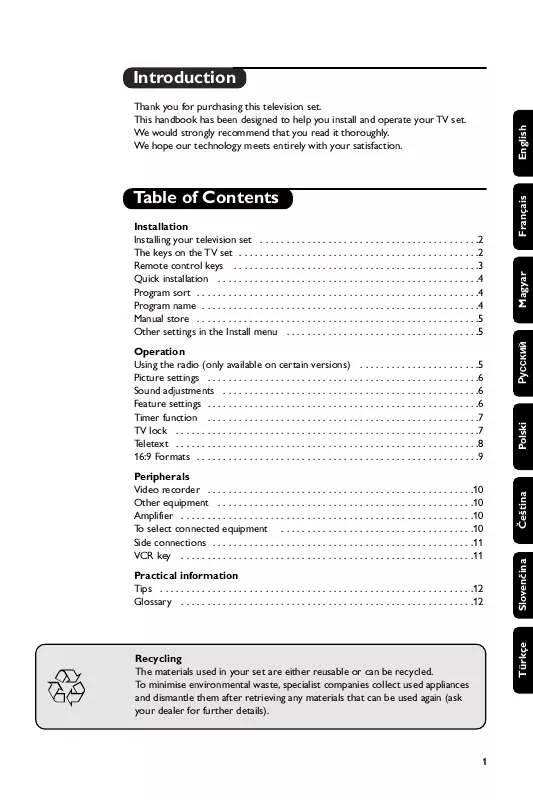 Mode d'emploi PHILIPS 28PW6108