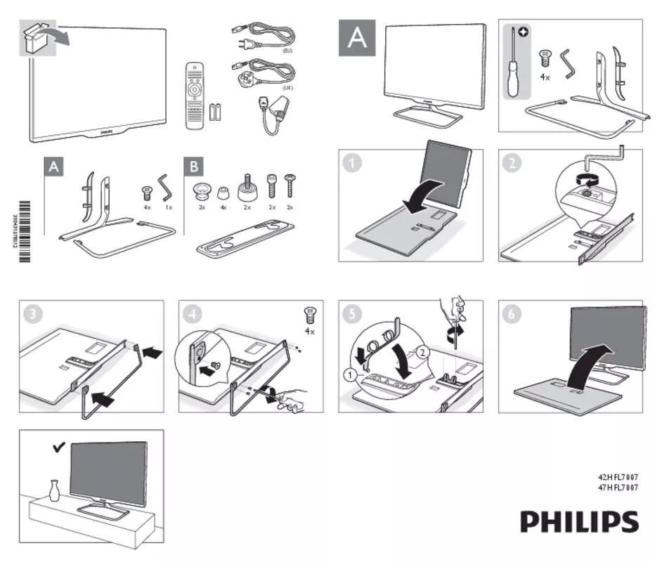 Mode d'emploi PHILIPS 42HFL7007D