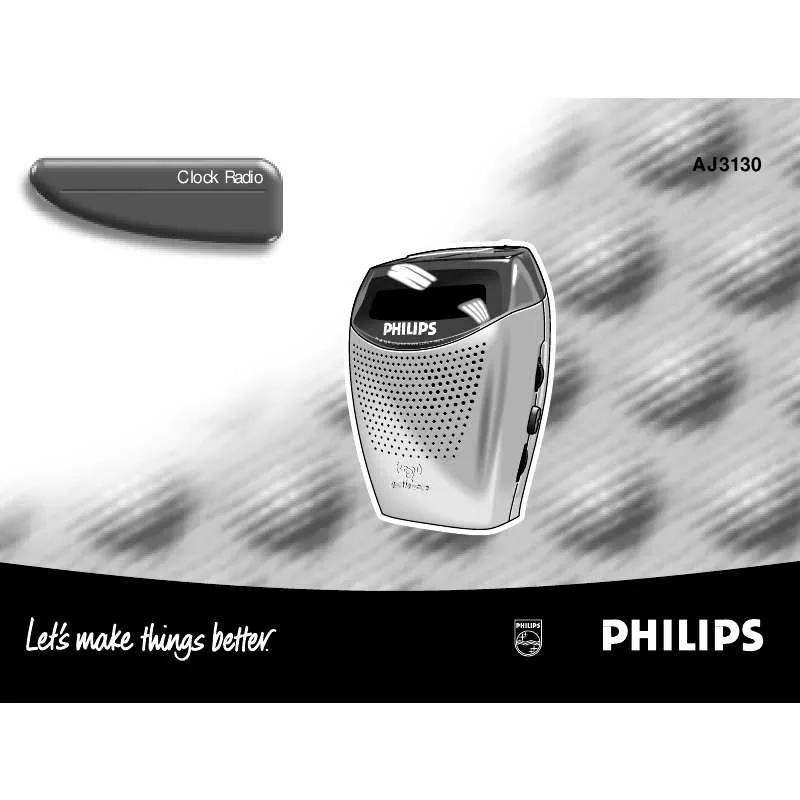 Mode d'emploi PHILIPS AJ3130