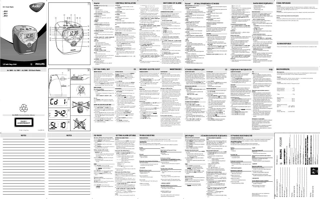 Mode d'emploi PHILIPS AJ3950