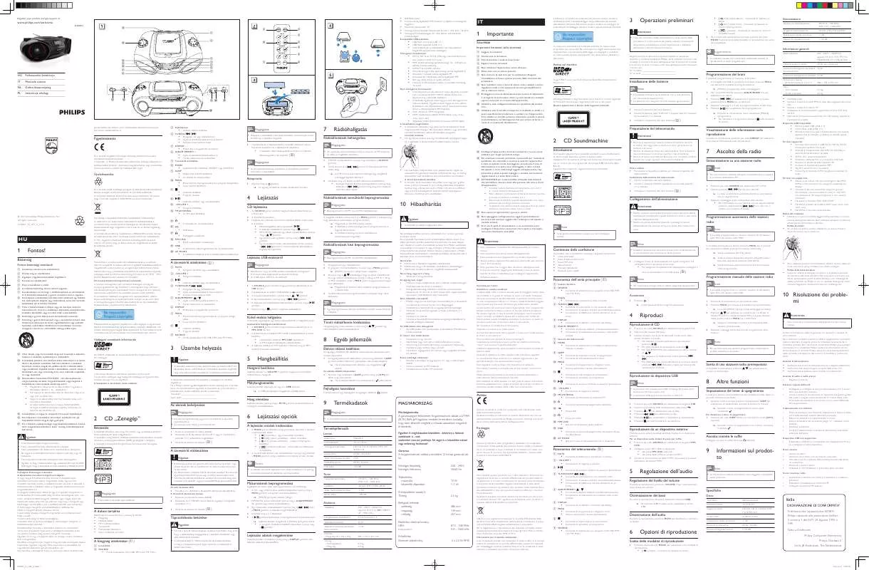 Mode d'emploi PHILIPS AZ-3831