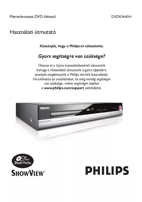 Mode d'emploi PHILIPS DVDR3440H