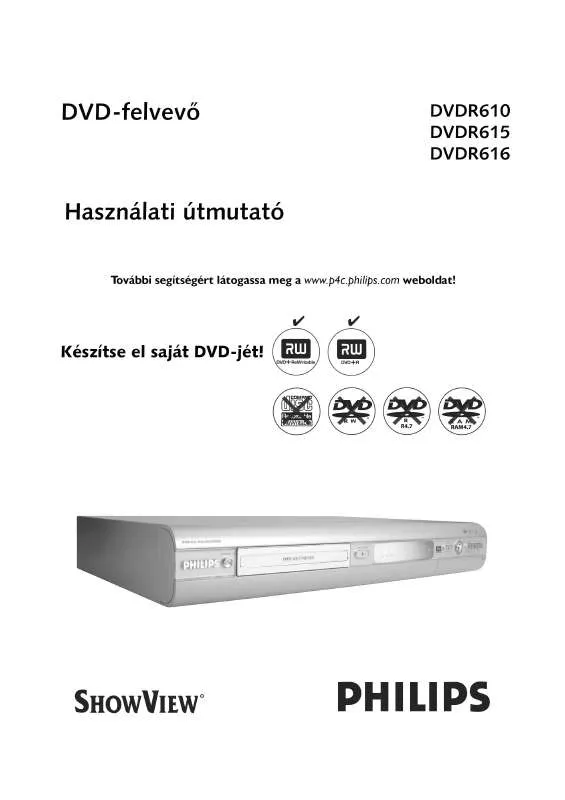 Mode d'emploi PHILIPS DVDR615