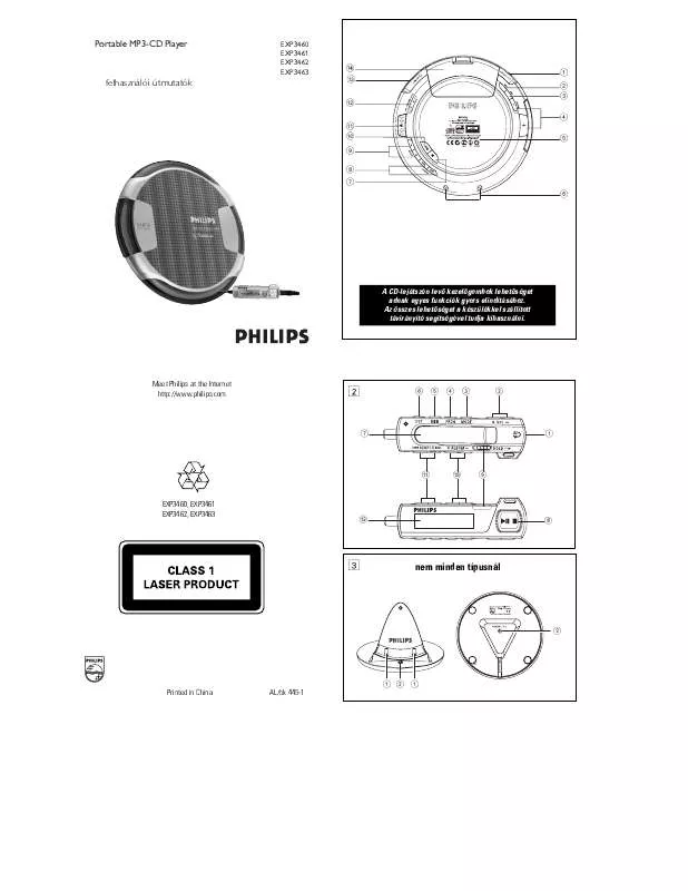 Mode d'emploi PHILIPS EXP3461