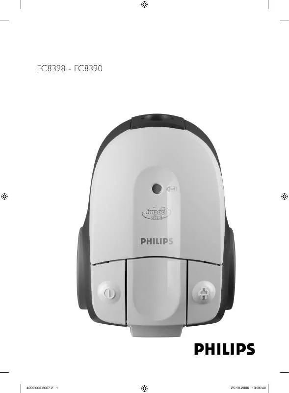 Mode d'emploi PHILIPS FC 8398