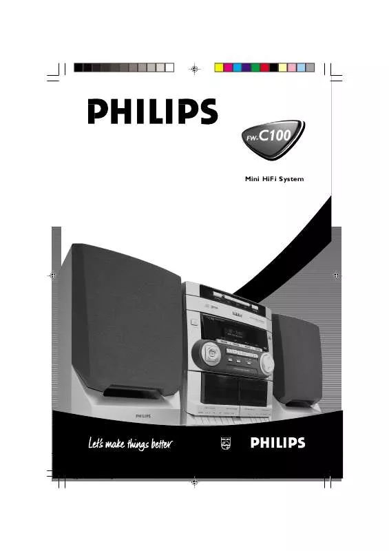 Mode d'emploi PHILIPS FW-C100