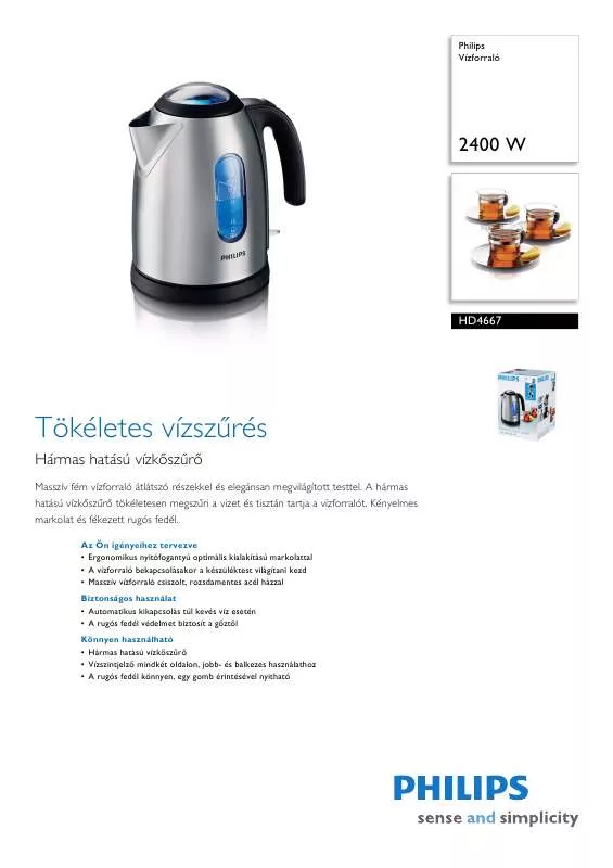 Mode d'emploi PHILIPS HD 4667