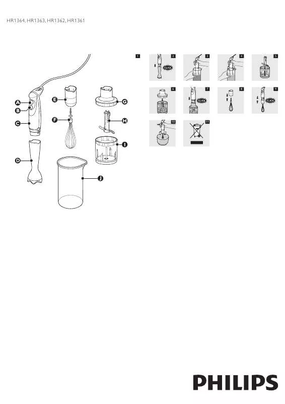 Mode d'emploi PHILIPS HR1363