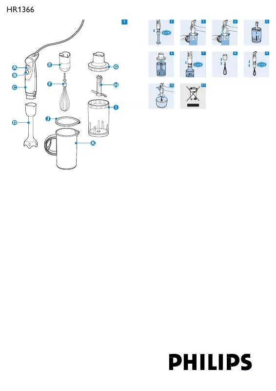 Mode d'emploi PHILIPS HR1366