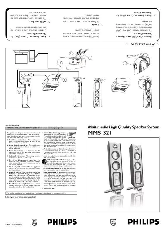 Mode d'emploi PHILIPS MMS321