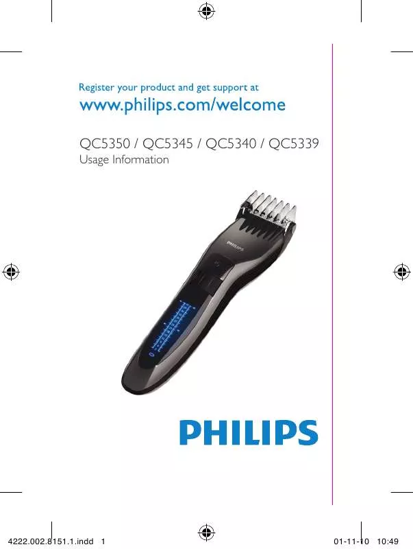 Mode d'emploi PHILIPS QC5350