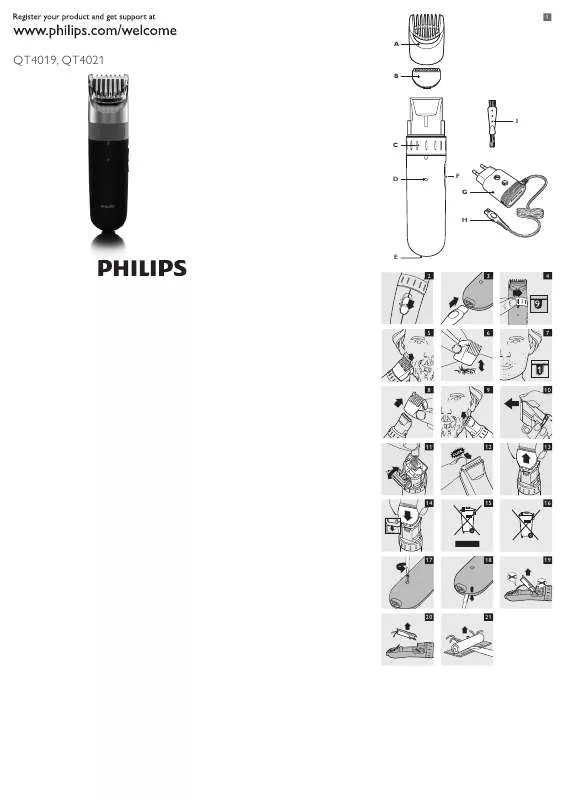 Mode d'emploi PHILIPS QT 4019