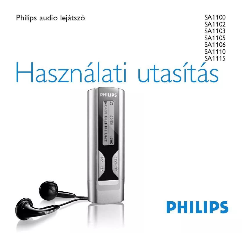 Mode d'emploi PHILIPS SA1100