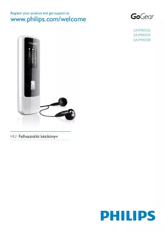 Mode d'emploi PHILIPS SA3MXX04BW