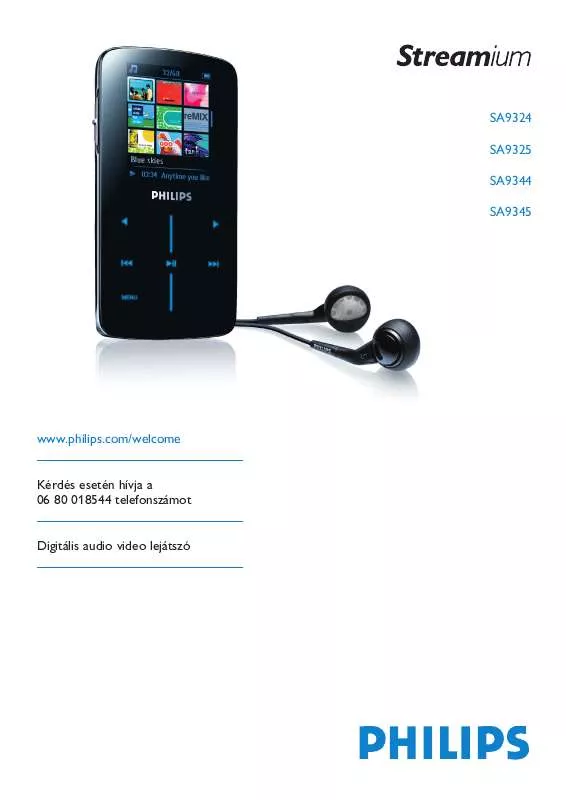 Mode d'emploi PHILIPS SA9344